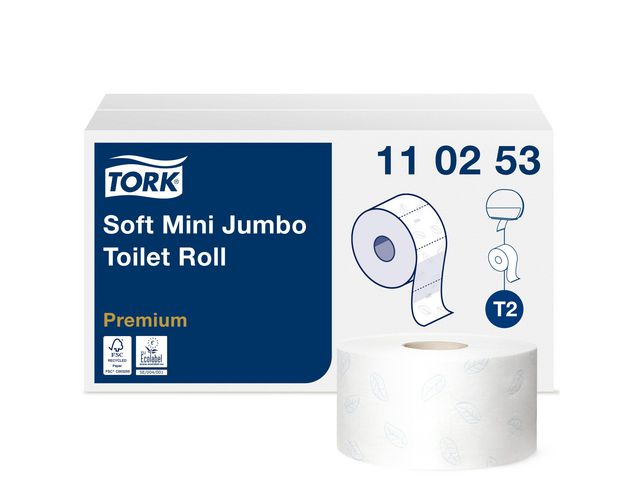 Toiletpapier Tork T2 mini ju soft 2L/p12