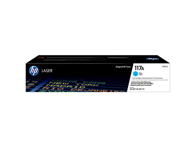 Toner Hp 117A W2071A 1K cyan