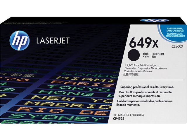 Toner HP CE260X 17K zwart