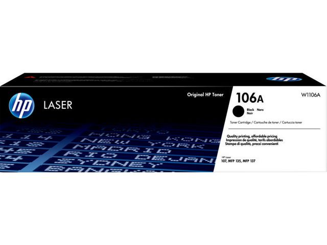 Toner HP W1106A 106A zwart