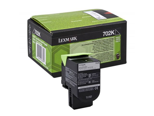 TONER LEXMARK 702K ZWART 1.000P