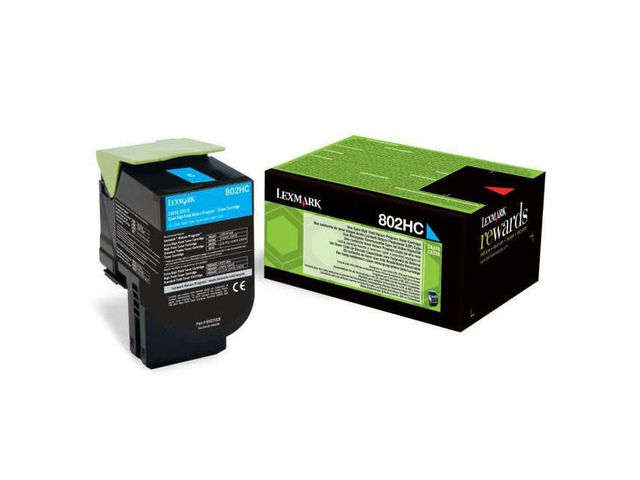 Toner Lexmark 802HC 3K cyan