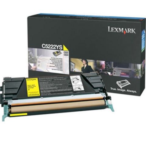 TONER LEXMARK C522N/C524 GEEL