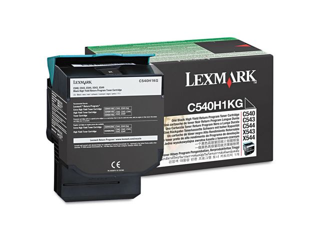 Toner Lexmark C540H1KG C540 Ret. zwart