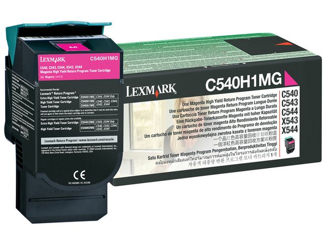 Toner Lexmark C540H1MG C540 Ret. magent