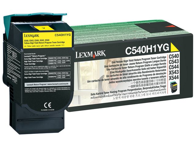 Toner Lexmark C540H1YG C540 Ret. geel