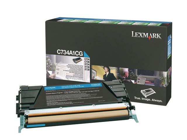 TONER LEXMARK C734/X734 CYAAN