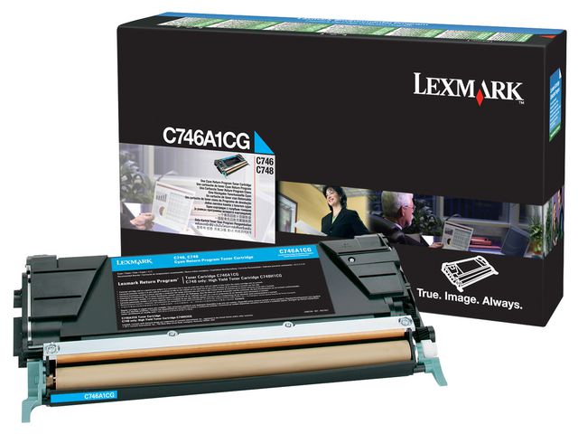 Toner Lexmark C746/C748 7K return cyan