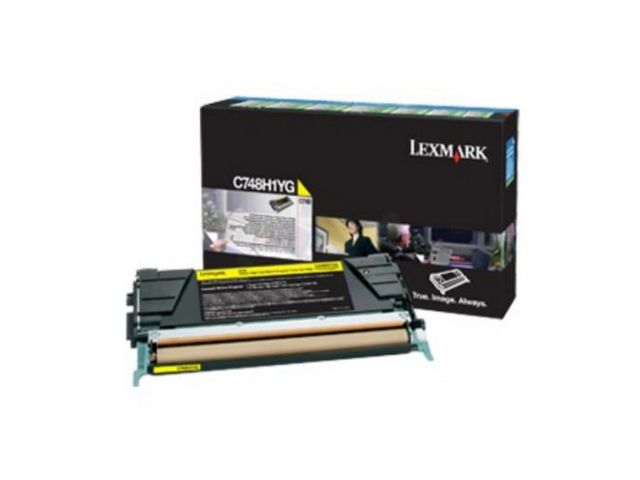 TONER LEXMARK C748 GEEL 10K