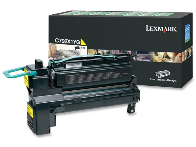 Toner Lexmark C792 ret.progr. 20K geel