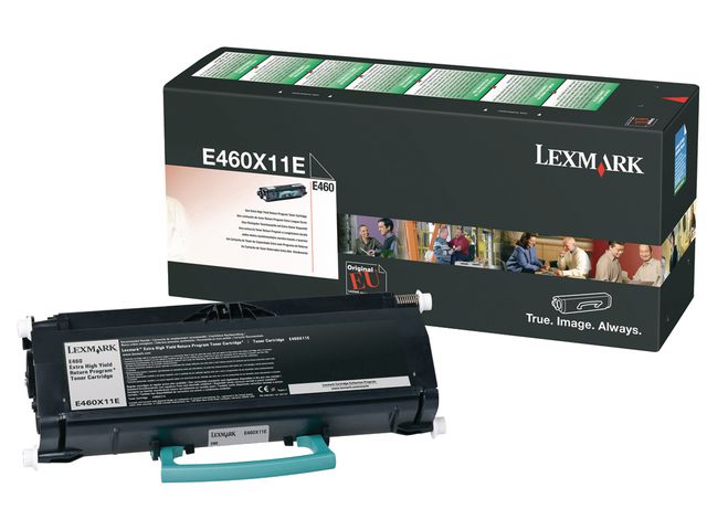 Toner Lexmark E460X11E 15K zwart