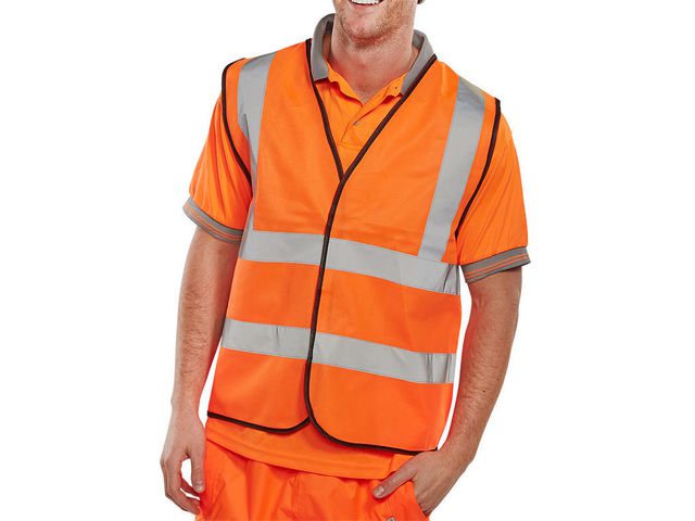 Veiligheidsvest Bseen oranje XL