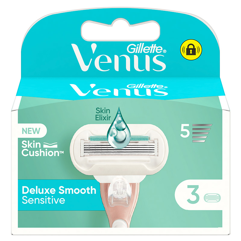 Venus Deluxe Smooth Sensitive Navulmesjes 10x3st