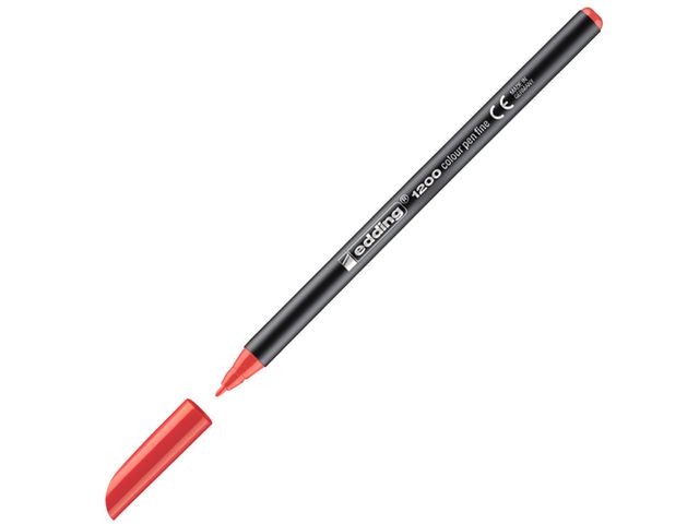 Viltstift edding 1200 0,5-1 mm rood/ds10