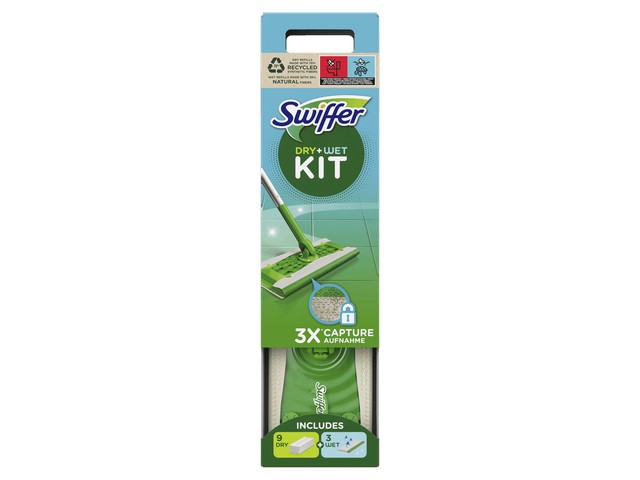 Vloerwisser Swiffer starterkit droog+nat