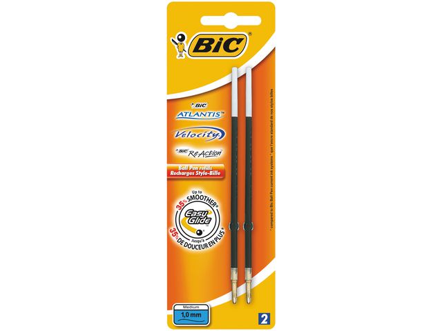 Vulling balpen BIC M blauw/blister 2