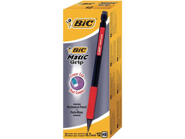 Vulpotlood BIC Matic Grip 0,7mm HB/pk12