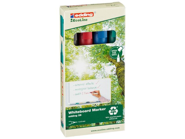 Whiteboard marker edding 28 eco ass/pak4