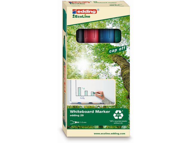 Whiteboard marker edding 29 eco ass/set4