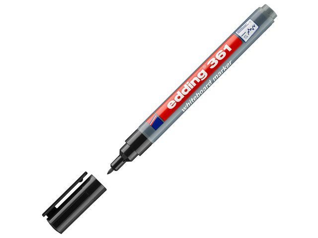 Whiteboard marker edding 361 1mm zw/ds10