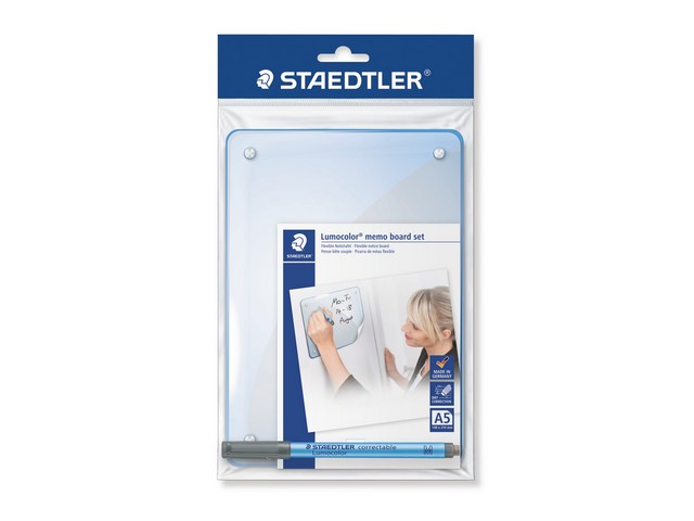 Whiteboard Staedtler memo A5 m.pen/pk10