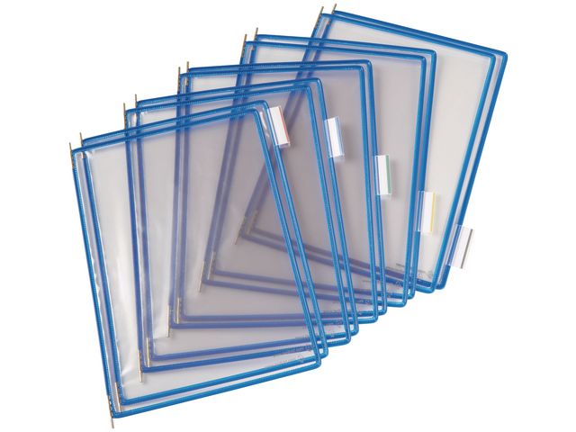 Zichtpaneel Tarifold A4 PVC blauw/doos10